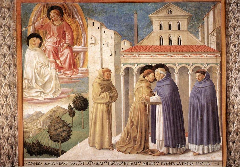 聖フランシスコの生涯の場面 場面 4 南壁 ベノッツォ・ゴッツォーリ油絵